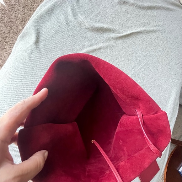 SAINT LAURENT Calfskin Medium Suzanne Hobo Black - Picture 7 of 8